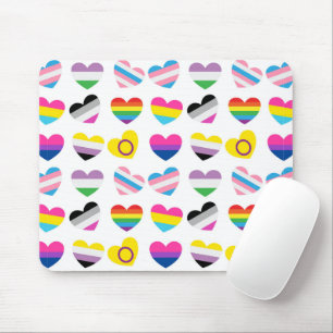 Tapis De Souris Pride Hearts Mousepad