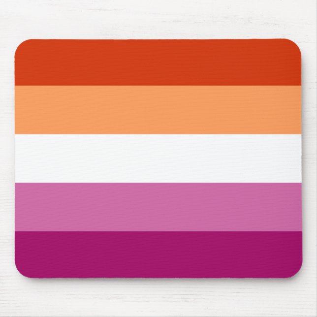 Tapis De Souris Pride lesbienne (Devant)