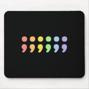 Tapis De Souris Pride Santé Mentale Semicolon Lgbtqia+ Lgbt Pastel