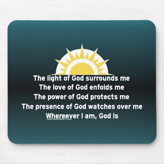 Tapis De Souris Prière de la protection (Devant)