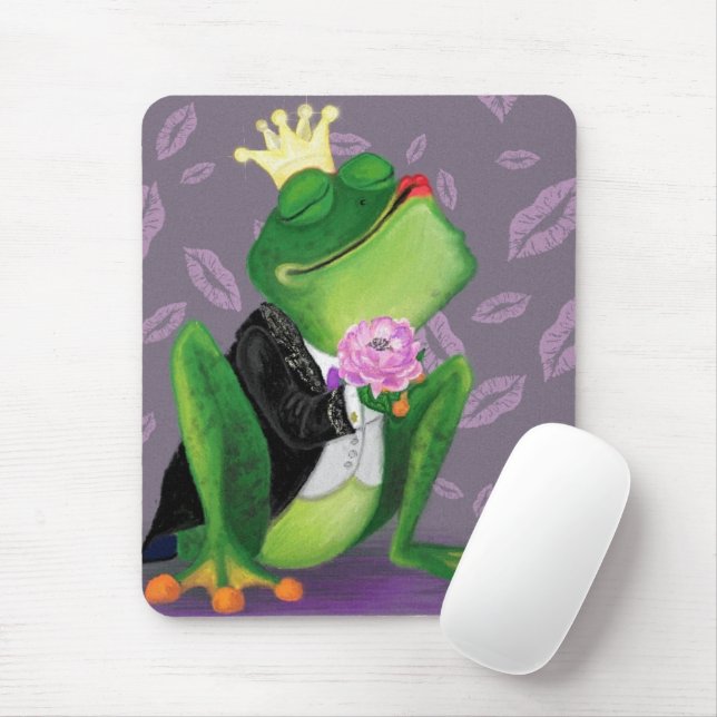 Tapis De Souris Prince de grenouille - Baiser (Avec souris)