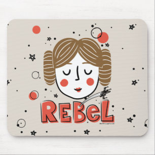 Tapis De Souris Princess Leia Doodle