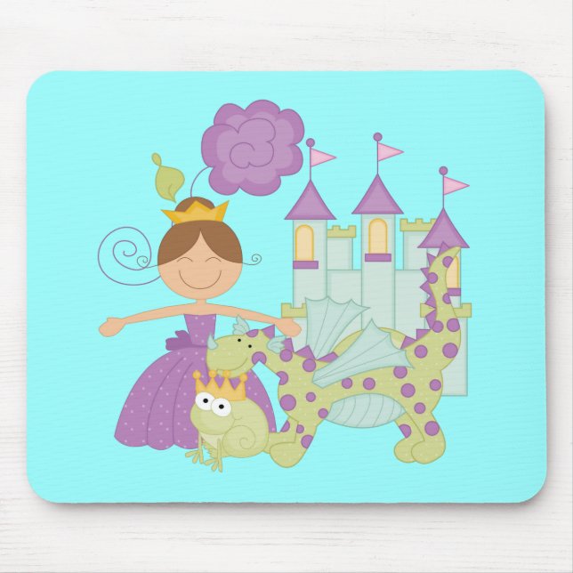 Tapis De Souris Princesse de brune (Devant)
