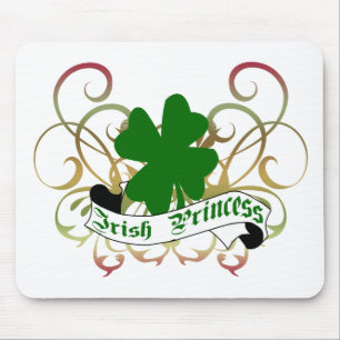 Tapis De Souris Princesse irlandaise Shamrock