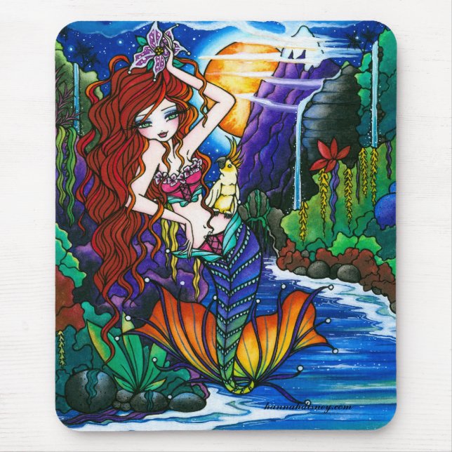 Tapis De Souris Princesse Mermaid Cockatoo Fairy de Maui (Devant)