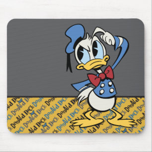 Tapis De Souris Principaux raccourcis Mickey   Donald Thinking