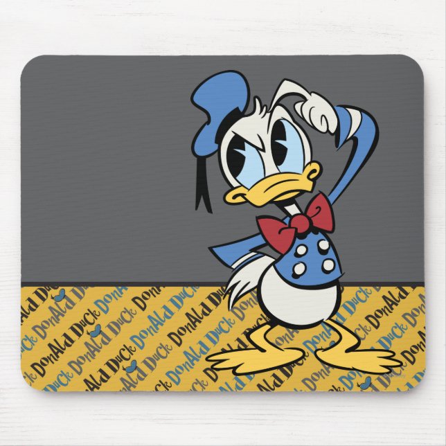 Tapis De Souris Principaux raccourcis Mickey | Donald Thinking (Devant)