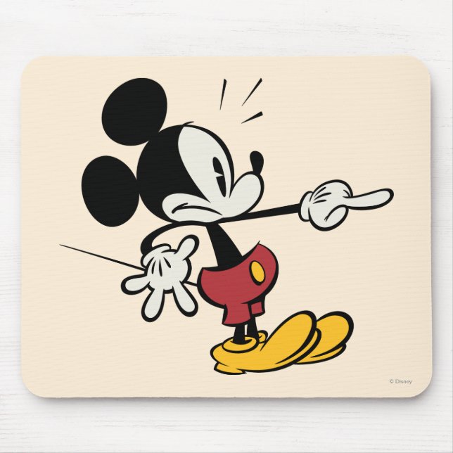 Tapis De Souris Principaux raccourcis Mickey | Mickey Pointing Out (Devant)