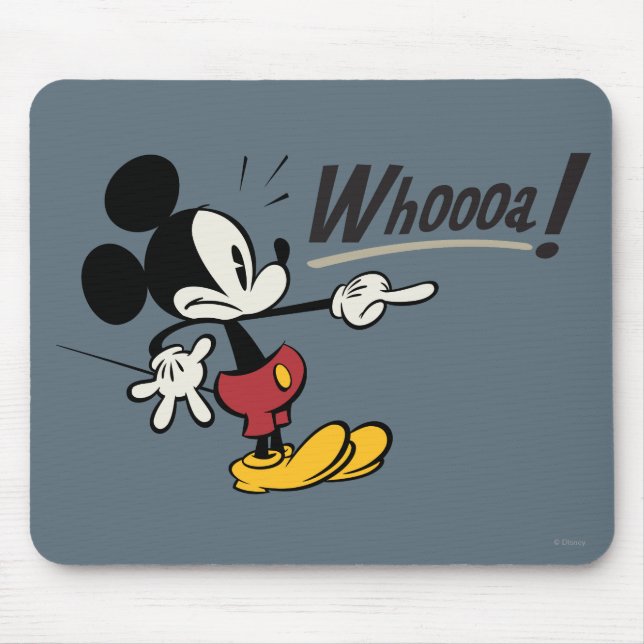 Tapis De Souris Principaux raccourcis Mickey | Mickey Pointing Who (Devant)