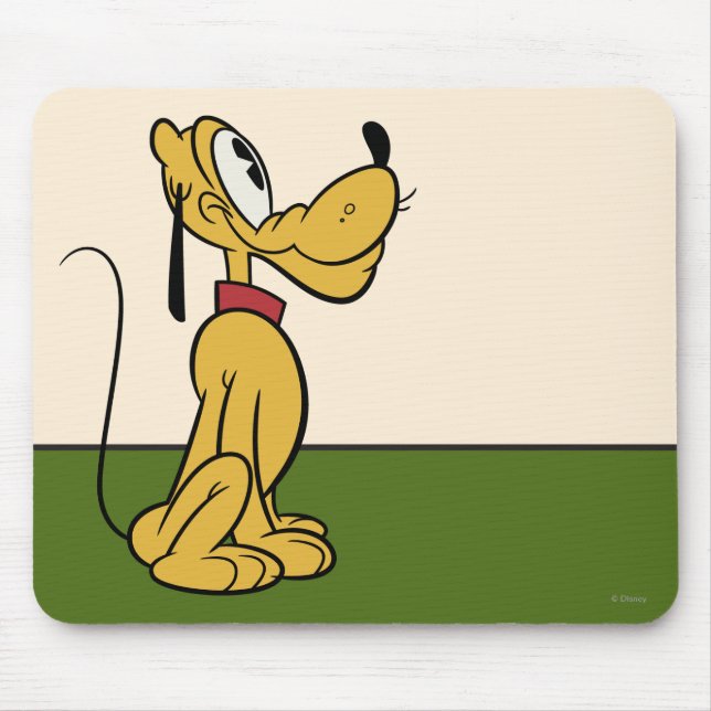 Tapis De Souris Principaux raccourcis Mickey | Profil côté Pluto (Devant)