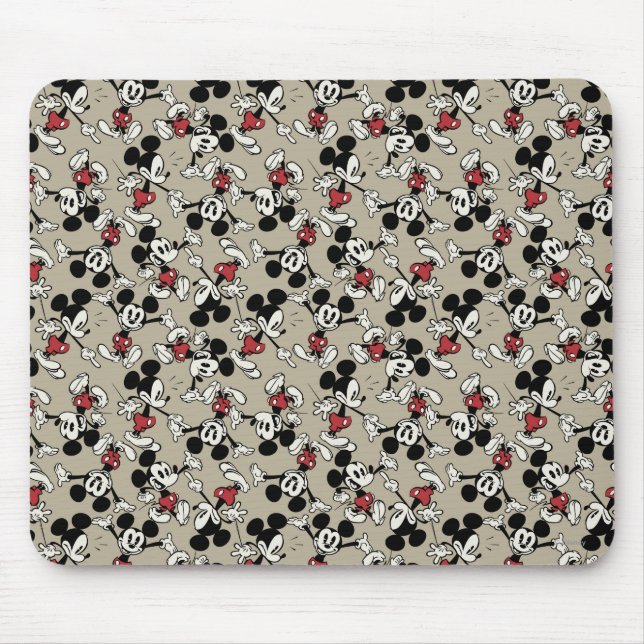 Tapis De Souris Principaux raccourcis Mickey | Tan Icon Motif (Devant)