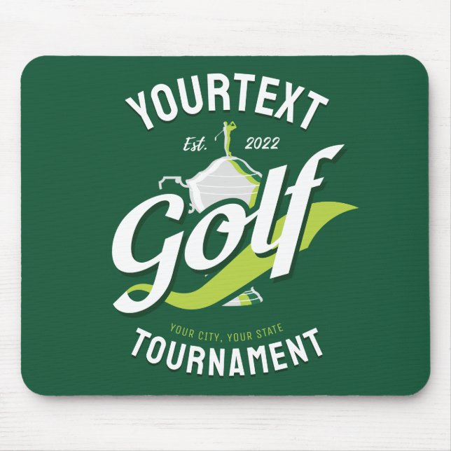Tapis De Souris Pro Golfer NAME Golf Trophée Tournoi de golf (Devant)