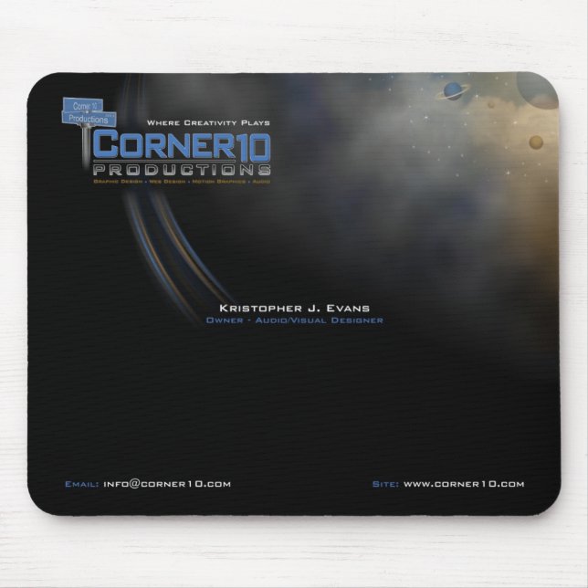 Tapis De Souris Productions Mousepad du coin 10 (Devant)