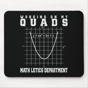 Tapis De Souris Prof de gym algèbre math mathletics travaillant mo