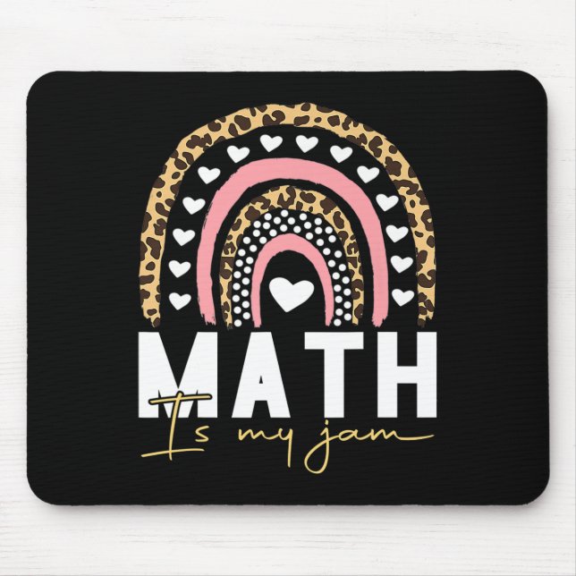 Tapis De Souris Prof de maths - Les maths c'est ma passion (Devant)