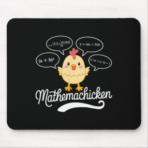 Tapis De Souris Professeur de mathématiques de poulet Mathemachick