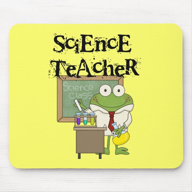 Tapis De Souris Professeur de Sciences de grenouille (Devant)