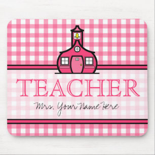 Tapis De Souris Professeur Mousepad - guingan rose