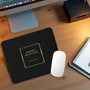 Tapis De Souris Professionnel publicitaire en or noir moderne