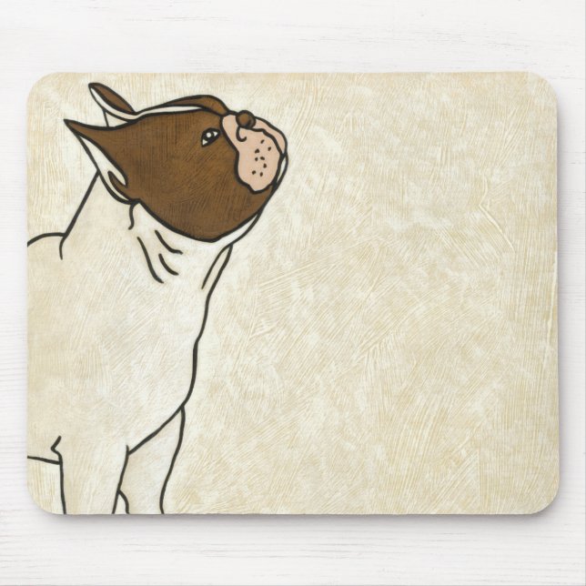 Tapis De Souris Profil de French Bulldog En tête (Devant)