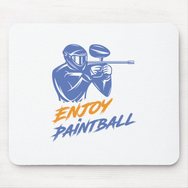 Tapis De Souris Profitez de Paintball Couleur Balls Paintball Marq (Devant)