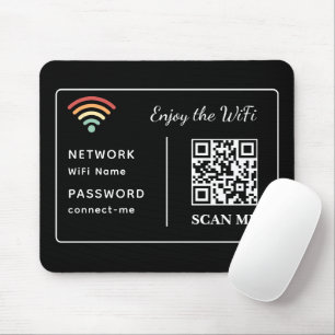 Tapis De Souris Profitez de WiFi QR Code Nom et mot de passe résea
