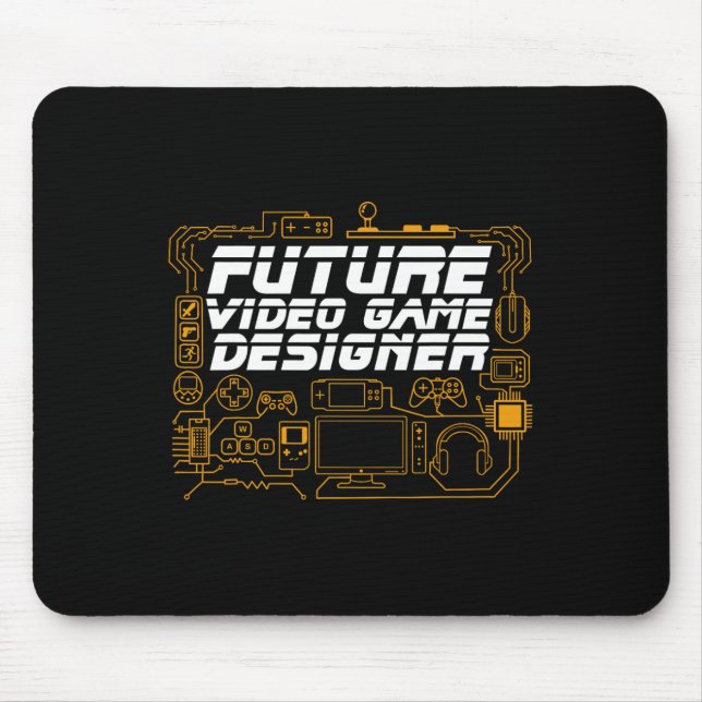 Tapis De Souris Programmateur de programmation de jeu vidéo futur  (Devant)