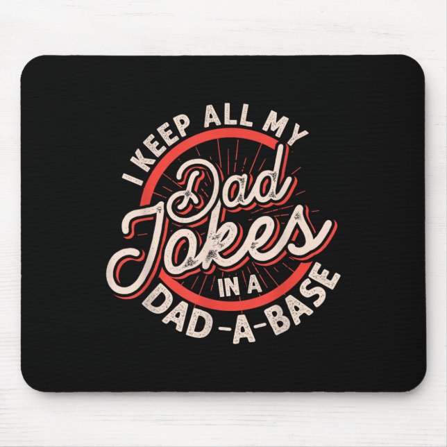 Tapis De Souris Programmer Dad Nerdy Father Database Geeky Dad Jok (Devant)
