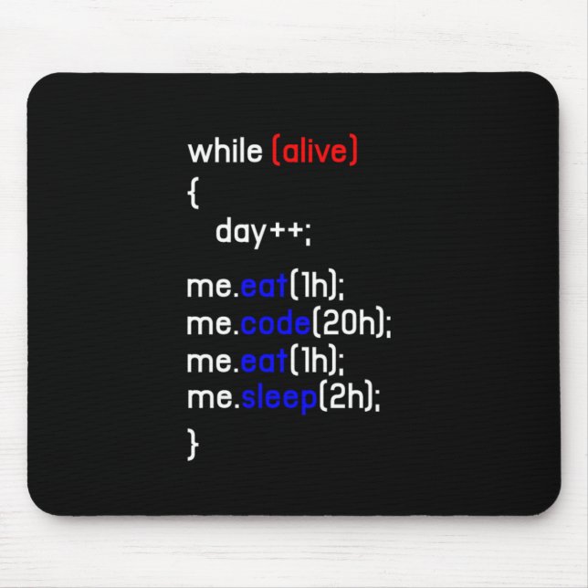 Tapis De Souris Programmeur de codage HTML Programmeur Programmati (Devant)