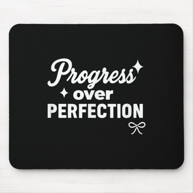 Tapis De Souris Progress Over Perfection Motivational Christian Se (Devant)