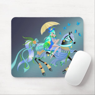 Tapis De Souris Promenade à cheval enchantée 