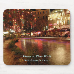 Tapis De Souris Promenade San Antonio le Texas de rivière de ~ de
