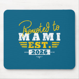 Tapis De Souris Promu en mami est 2026 cœur nouvelle révélation de