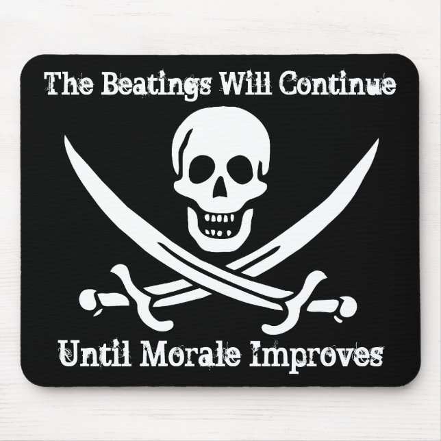 Tapis De Souris Propulseur de moral de pirate (Devant)