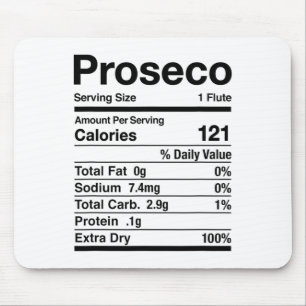 Tapis De Souris Proseco Nutrition Facts Thanksgiving Matching