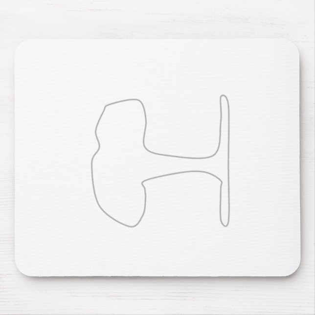 Tapis De Souris protection grise d'arbre (Devant)