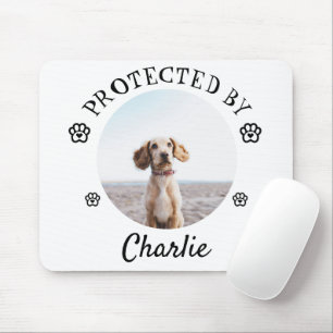 Tapis De Souris Protégé par un chien - Design empreinte de patte