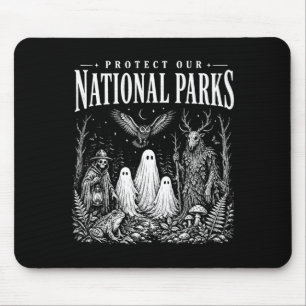 Tapis De Souris Protéger les parcs nationaux ou hanter la cour arr