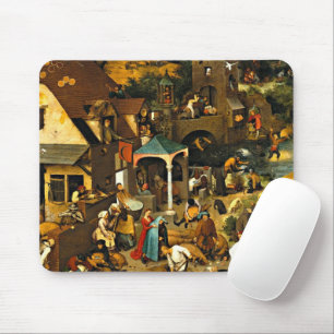 Tapis De Souris Proverbes néerlandais, de Pieter Bruegel,