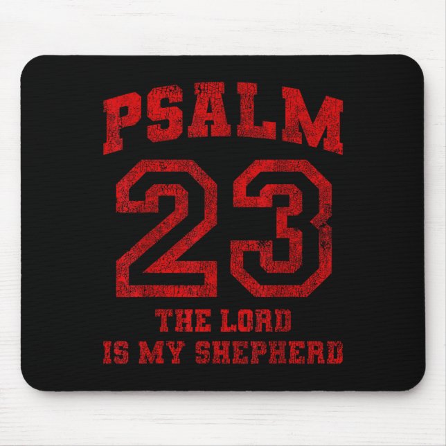 Tapis De Souris Psalm 23 The Lord Is My Shepherd  (Devant)