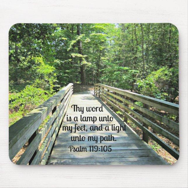Tapis De Souris Psaume 119:105 Ta parole est une lampe... (Devant)