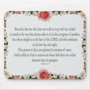 Tapis De Souris Psaume 1, Law day and Night, Streams of Waters,