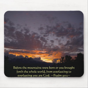Tapis De Souris Psaume 90:2 Sierra Sunset Mousepad