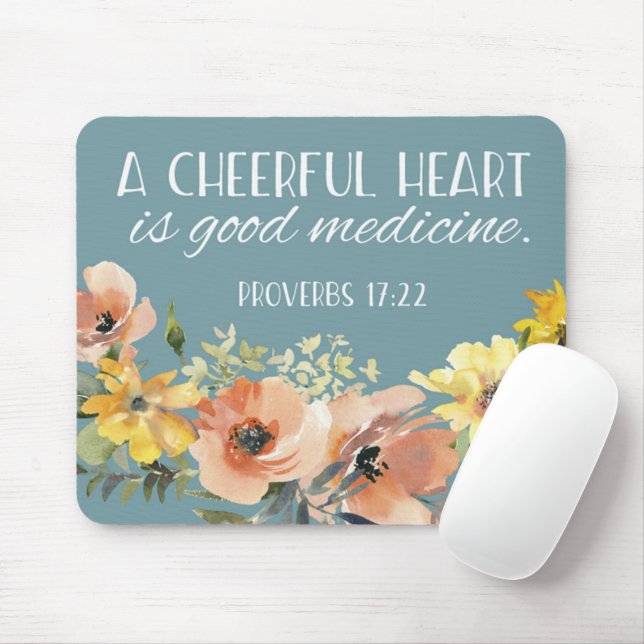 Tapis De Souris Pseudo floral vers la Bible (Avec souris)