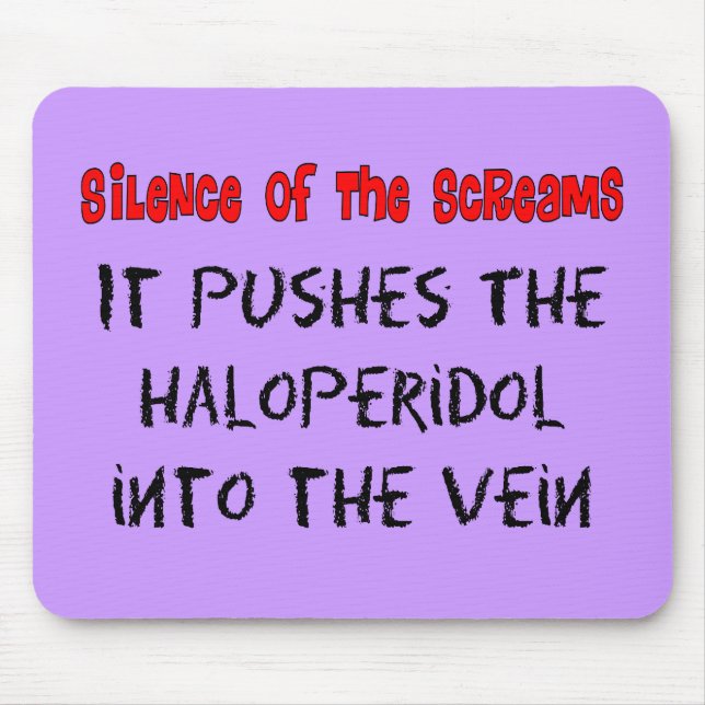 Tapis De Souris Psych Infirmière Cadeaux Hilarious (Devant)