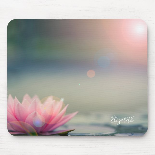 Tapis De Souris Psychologue Thérapiste Zen Lotus Paysage Fleur (Devant)