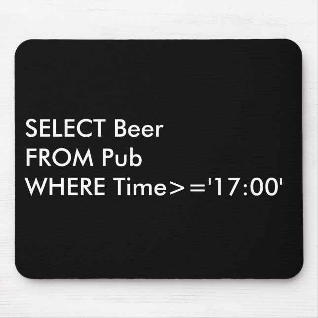 Tapis De Souris Pub SQL (Devant)