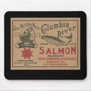 Tapis De Souris "Publicité pour la pêche au filet maillant de 1904