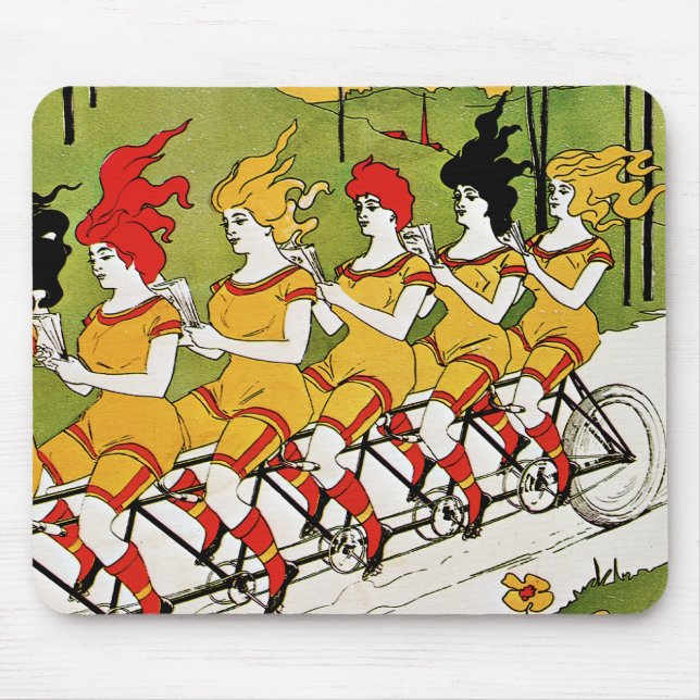 Tapis De Souris Publicité vintage - Roulements de vélos (Devant)