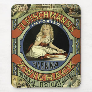 Tapis De Souris Publicité vintage Zwieback
